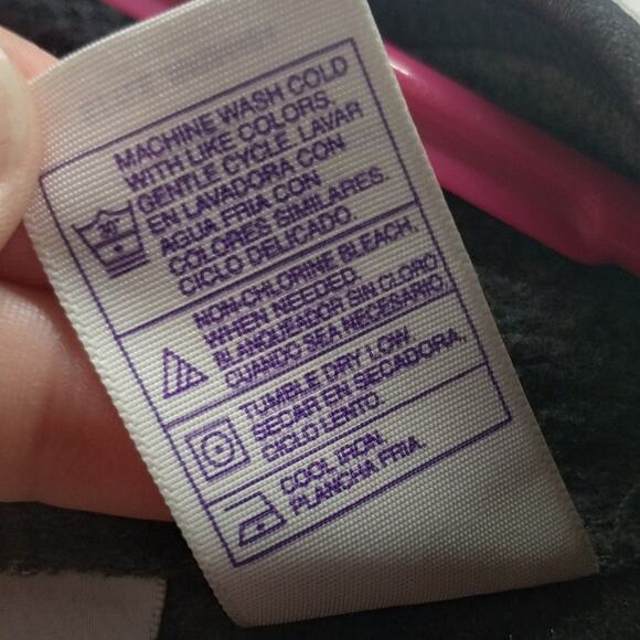 Just My Size Women's Plus 18/20 Gray Fleece Full Zip-Up Sleeveless Pockets Vest - Picture 5 of 5